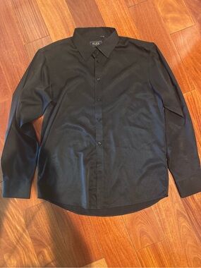 Flex Men's Black Dress Shirt M
